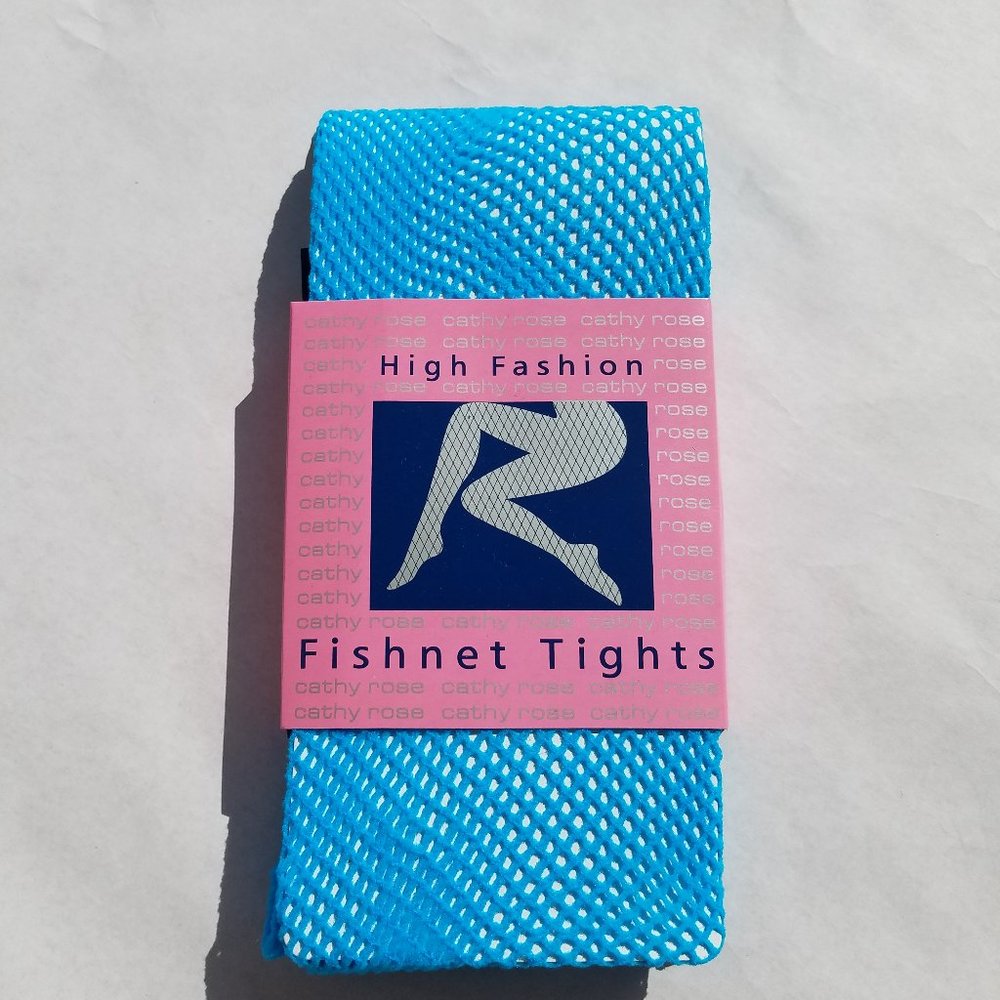 Blue Turquoise Fall Fishnets tights queen plus